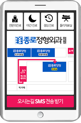 종로 정형외과 약도전송